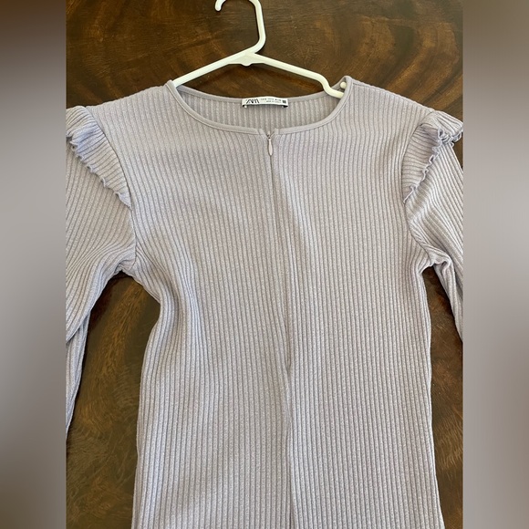 Lavender long sleeved  Zara dress with zipper - Picture 4 of 4